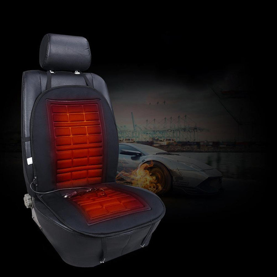 Heating Cushion for Car Temperature Control Heated Seat Pad (Black two seater) - MRSLM