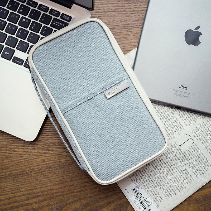 Fashion Large Leisure Bag Multifunctional Storage Bag for Travel Business Tickets Credit Cards Book iPad Organizer - MRSLM