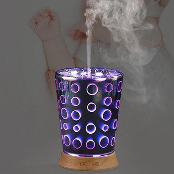 Essential Oil Aroma Diffuser Ultrasonic Humidifier Aromatherapy 3D Effect - MRSLM