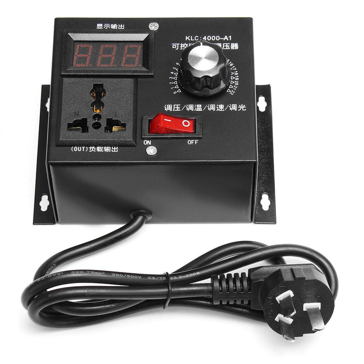 220V 4000W Universal Motor Speed Controller Variable Voltage Speed Regulator LED Display Motor - MRSLM
