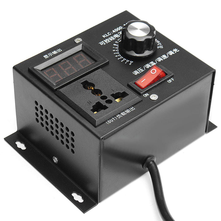 220V 4000W Universal Motor Speed Controller Variable Voltage Speed Regulator LED Display Motor - MRSLM