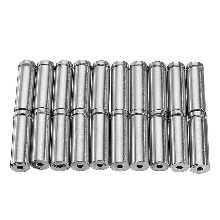 20Pcs/Set 16mm Stainless Steel Advertisement Nails Stone Wall Mount Glass Sign Standoff Bolt Pin Fixing Screw Kits for Artwork Sign Displaying - MRSLM