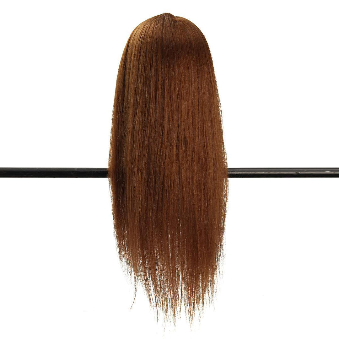 24'' 100% Human Hair Practice Mannequin Head Hairdressing Train Model+Clamp - MRSLM