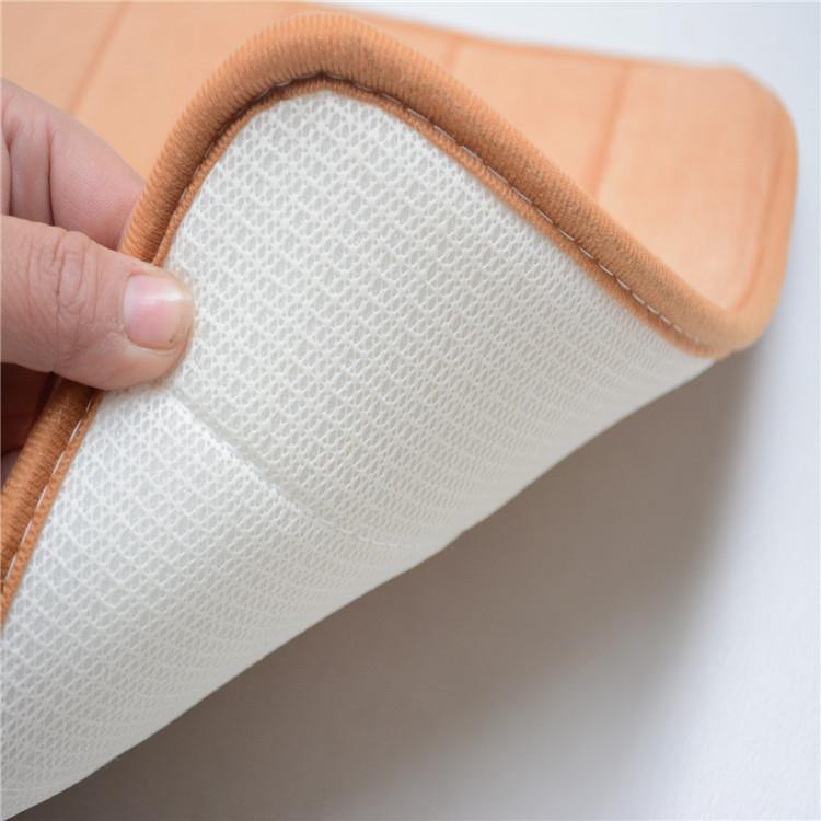 Honana WX-336 New Thickened Coral Velvet Memory Foam Slow Rising Rug Bathroom Mat Soft Non-slip Plush Floor Carpet - MRSLM