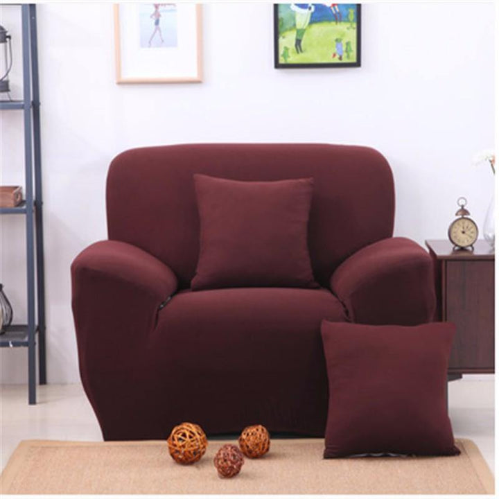 Three Seater Solid Colors Textile Spandex Strench Elastic Sofa Couch Cover Furniture Protector - MRSLM