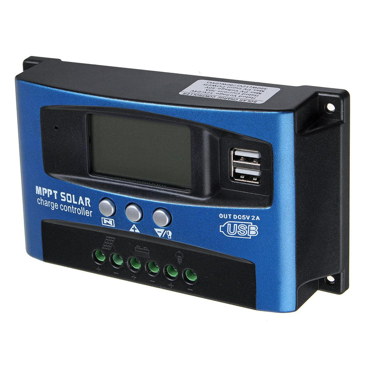 30/40/50/60/100A MPPT Solar Controller LCD Solar Charge Controller Accuracy Dual USB Solar Panel Battery Regulator - MRSLM
