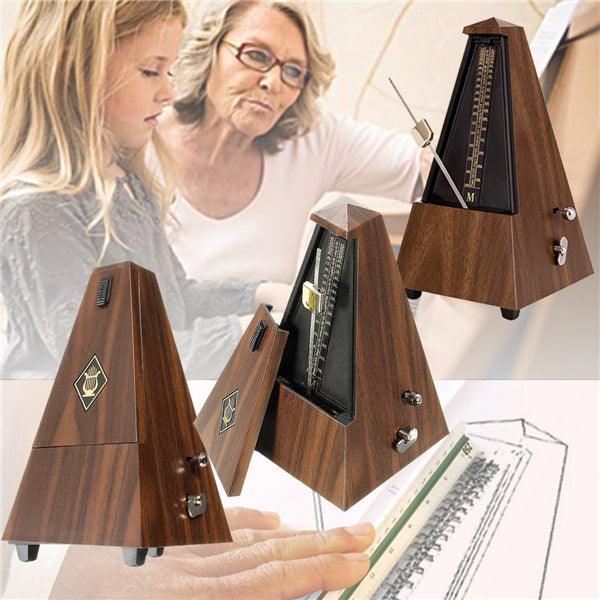 Vintage Tower Type Guitar Metronome Bell Ring Rhythm Mechanical Pendulum Mini Metronome for Guitar Bass Piano Violin Accessories - MRSLM