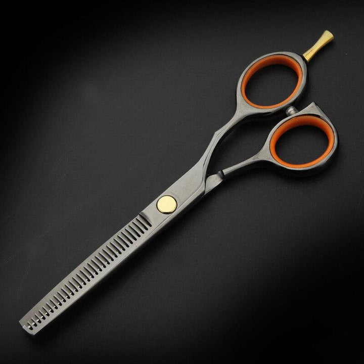 5.5 inch Cutting Thinning Styling Tool Hair Scissors Stainless Steel Salon Hairdressing Shears Regular Flat Teeth Blades - MRSLM