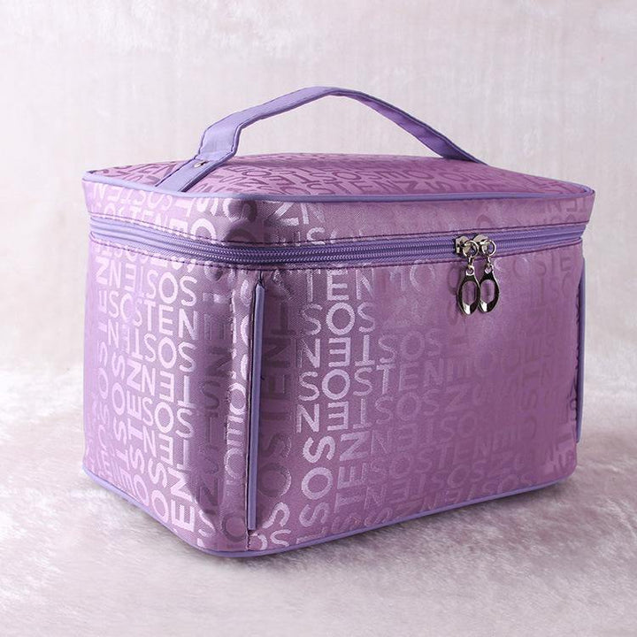Women Cosmetic Bag Large Capacity Storage Handbag Travel Toiletry Bags Makeup Box - MRSLM