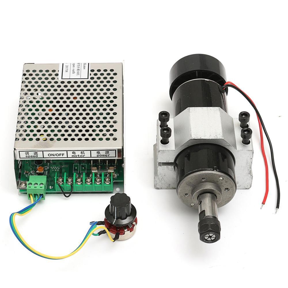 110-220V 500W Spindle Motor with Speed Governor and 52mm Clamp for CNC Machine - MRSLM