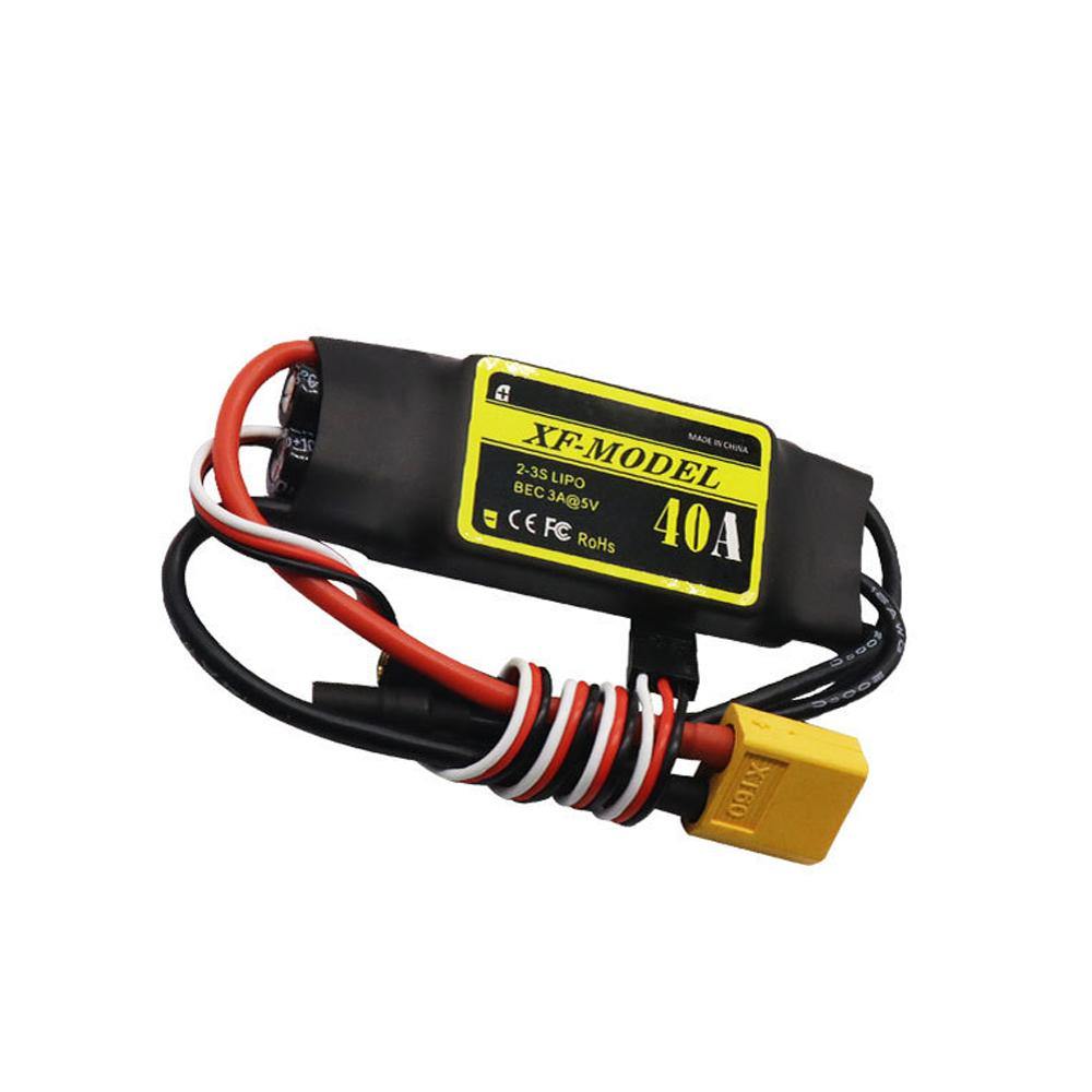 XF-Model 2-3S 40A Brushless ESC With 5V/3A Switch BEC T XT60 Plug for RC Model - MRSLM