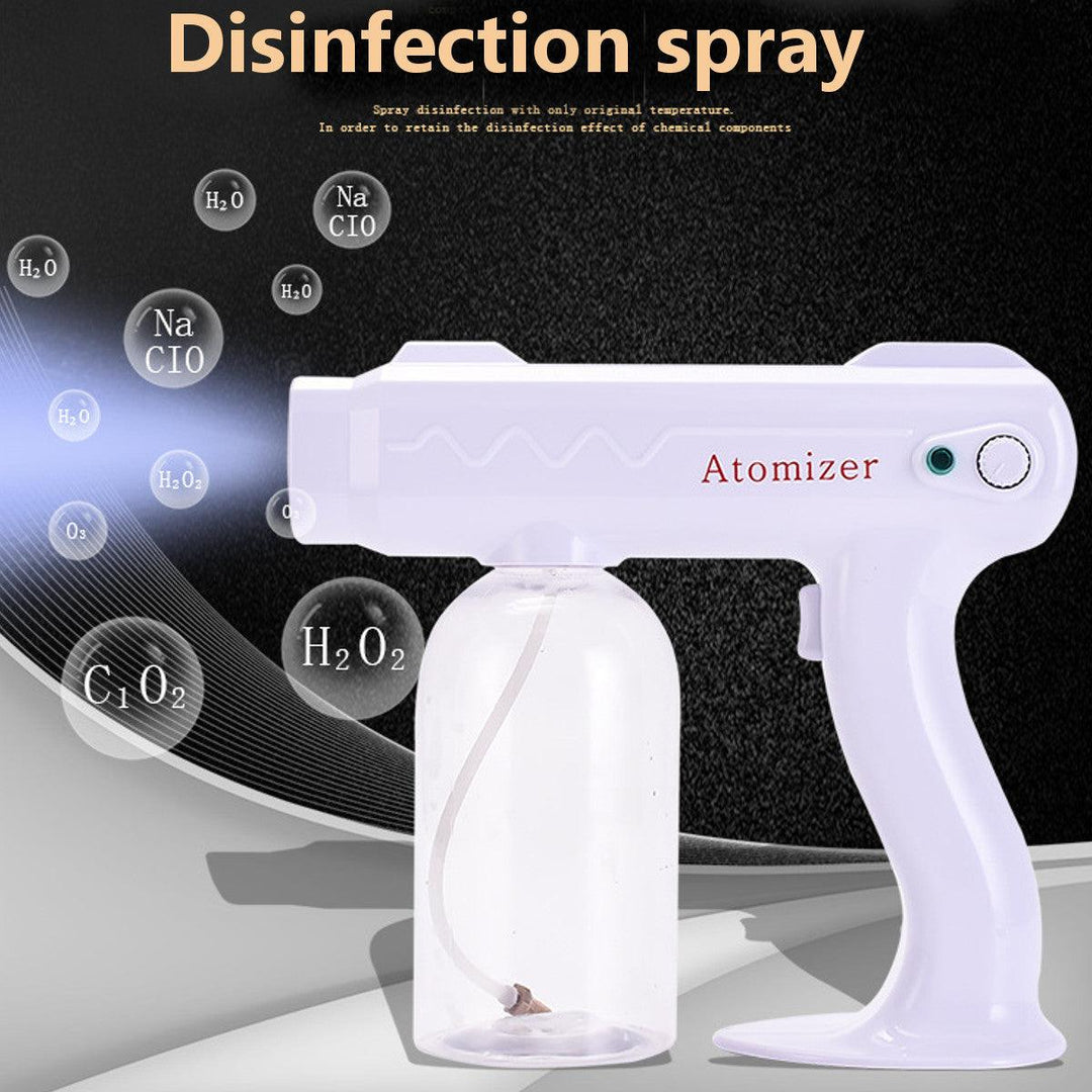 800ML Bluu-ray Nano Steam Sterilization Spray Wireless Machine Disinfection Handheld Lithium Battery Fog Machine Hair Care Tools - MRSLM
